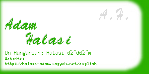 adam halasi business card